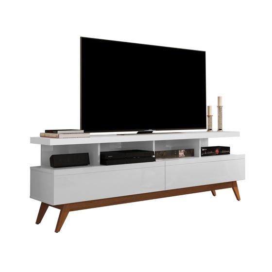 Rack Germai Vivare Wood 1.6 Branco TV 65 Polegadas Menor preço em Rack Germai Vivare Wood 1.6 Branco TV 65 Polegadas