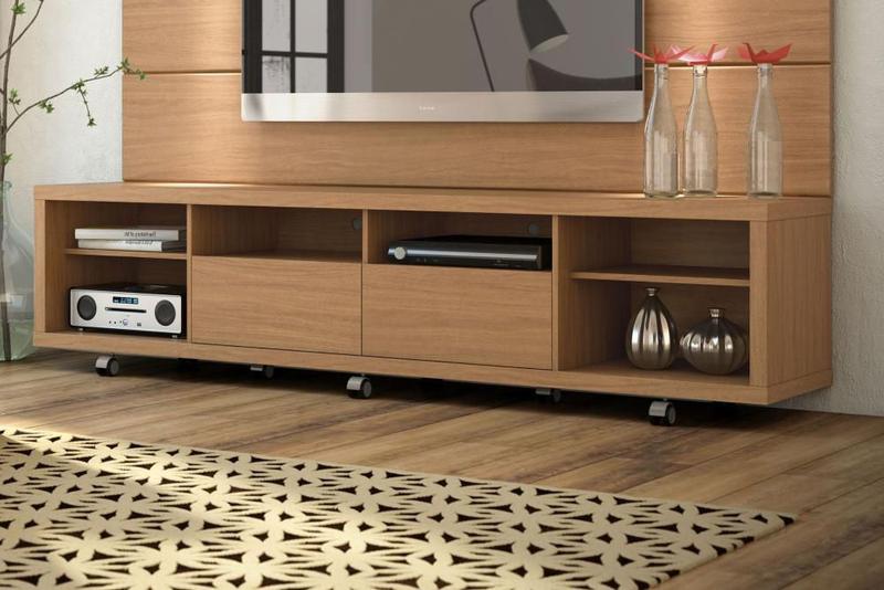 Rack Horizon 217 cm para TV até 75 polegadas Natural - Província - Rack ...