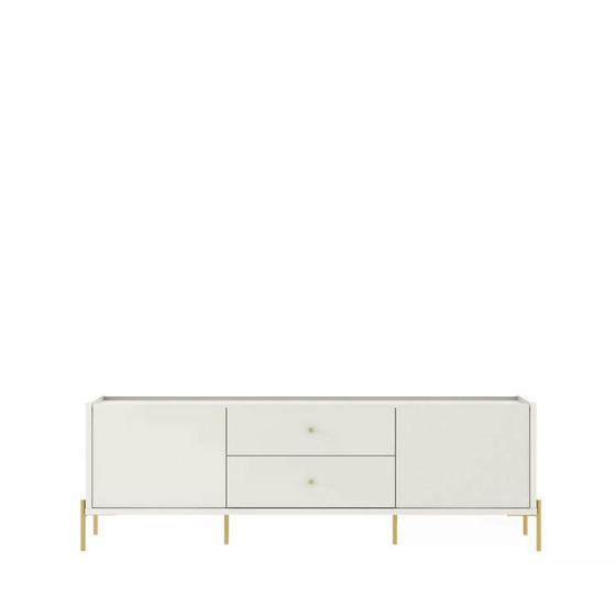 Imagem de Rack Jasper 185 cm - Off White Fosco c/ Dourado