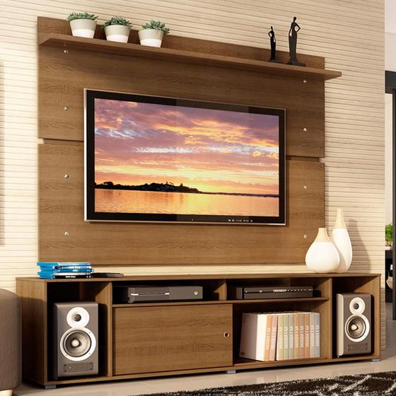 Rack Madesa Cancun e Painel para TV até 65 Polegadas - Rustic Menor preço em Rack Madesa Cancun e Painel para TV até 65 Polegadas - Rustic