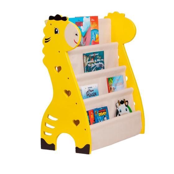 Imagem de Rack Para Livros Infantil,bookshelf Montessoriano Safári