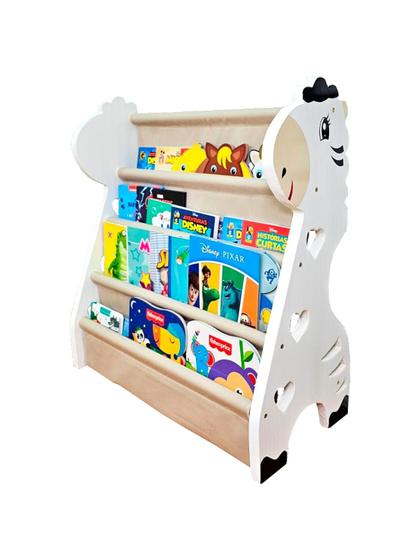 Imagem de Rack Para Livros Infantil, Porta Livros Montessoriano De Girafa