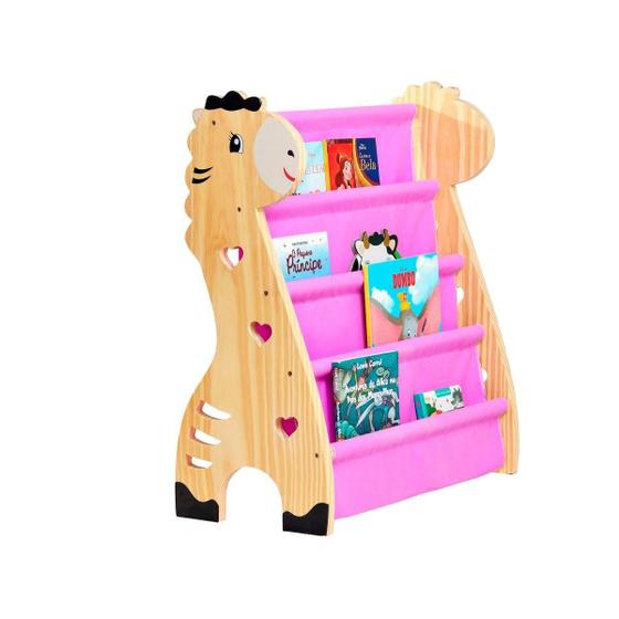 Imagem de Rack Para Livros Infantil, Standbook Montessoriano Safári