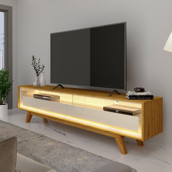 Rack Para Sala Com LED E Pés Requinte 172 Gelius Naturale E Off White é ruim? Rack Para Sala Com LED E Pés Requinte 172 Gelius Naturale E Off White é boa?