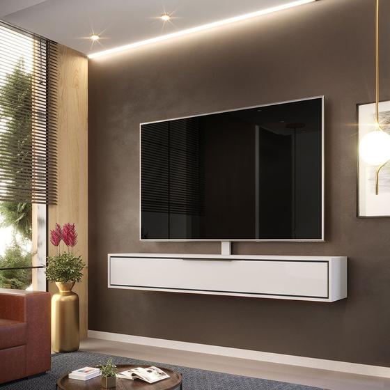 Rack para tv 65 polegadas sala quarto Joy 1,6m Branco e Preto Cool Home é boa?