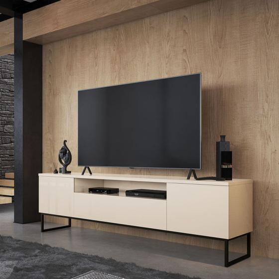 Rack Para Tv Até 75 Pol Austin Com 2 Portas 1 Gaveta Edn Móveis Menor preço em Rack Para Tv Até 75 Pol Austin Com 2 Portas 1 Gaveta Edn Móveis