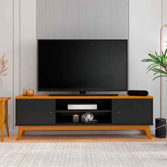 Rack para Tv até 75 Polegadas 2 Portas Itália 180cm Menor preço em Rack para Tv até 75 Polegadas 2 Portas Itália 180cm