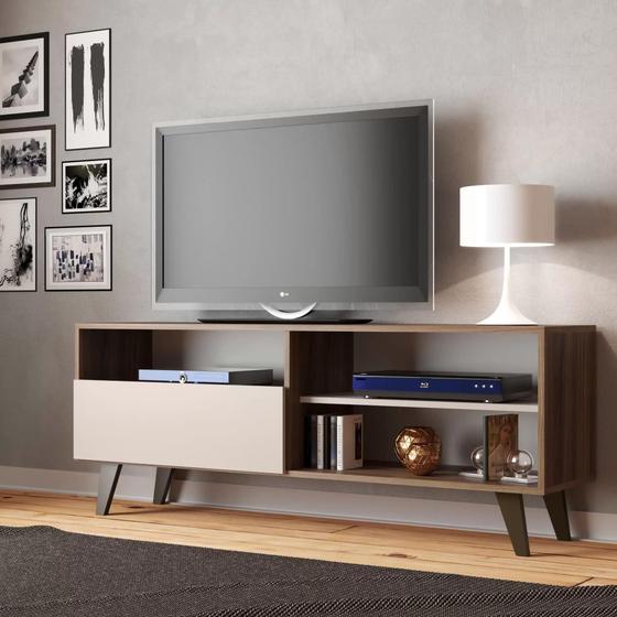 Rack Para TV att 55 Polegadas 3 Nichos 1 Porta Detroit - j carvalho Imagem de Rack Para TV att 55 Polegadas 3 Nichos 1 Porta Detroit