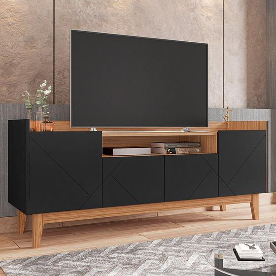 Rack Sala Adria para TV até 60 Polegadas c/ Pés de Madeira é boa?