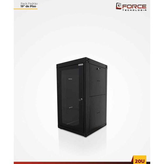 Rack Servidor Gforce Padrao 19 Pol 20u X 570 Piso Desmontável Visor De ...