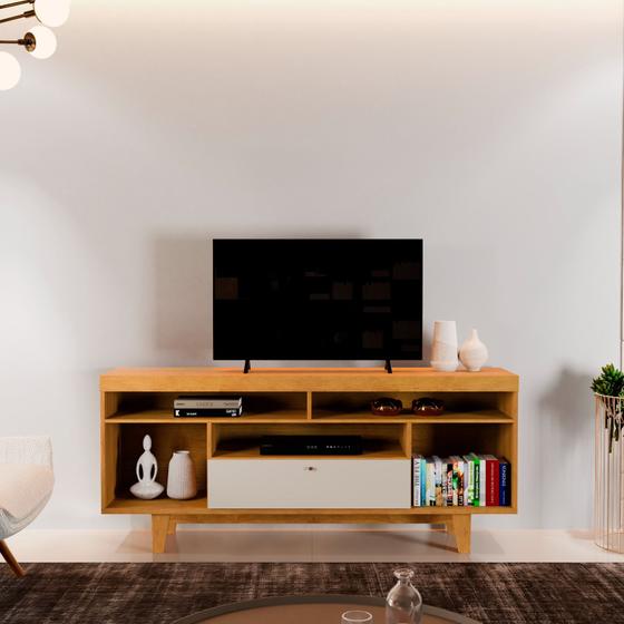 Imagem de Rack spazzio naturalle / off white para tv 60'' 1,50cm