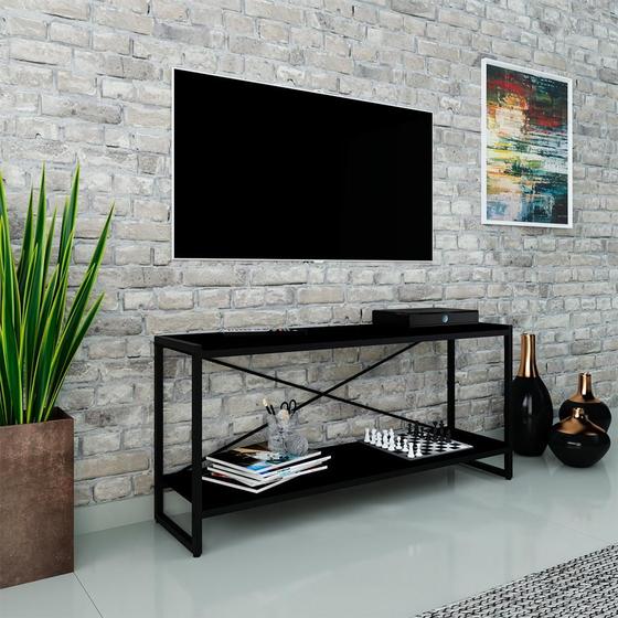 Imagem de Rack Studio Ônix e Preto 120 cm