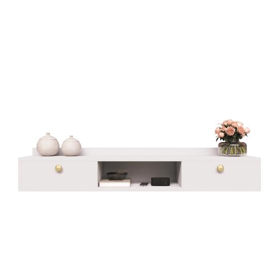 Rack Suspenso Home Para Tv Bancada Flutuante 2 Portas Sala Quarto - Beauty Móveis Imagem de Rack Suspenso Home Para Tv Bancada Flutuante 2 Portas Sala Quarto