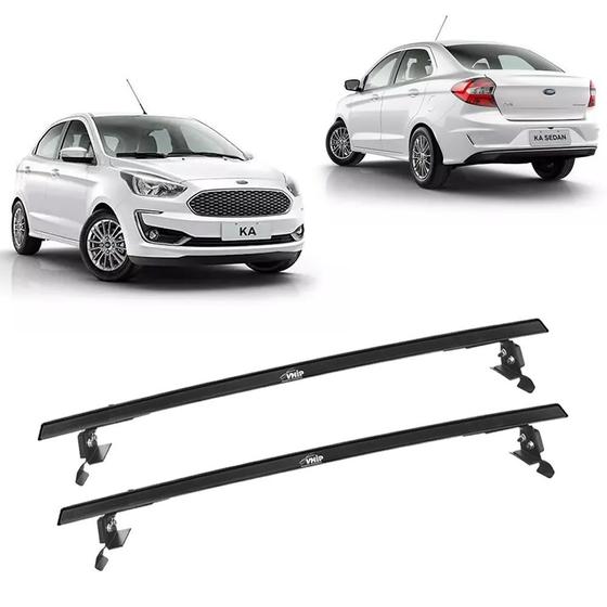 Imagem de Rack Teto Aluminio Esporte Ford Ka Novo Sedan/Hatch 14 a 21