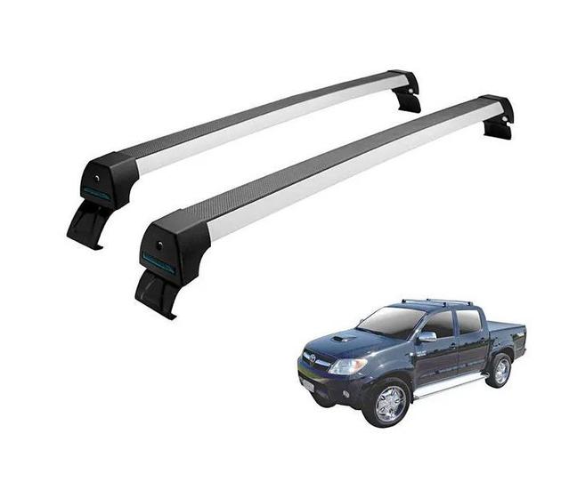 Imagem de Rack Teto Alumínio Prata Hilux Cabine Dupla (a Partir 2005)