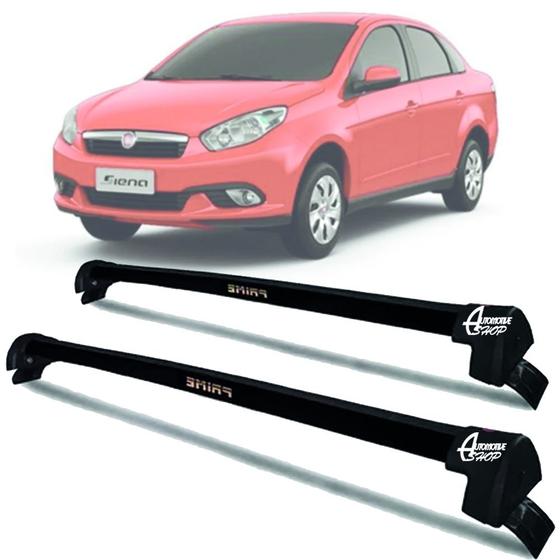 Imagem de Rack Teto Aluminio Prime Fiat Grand Siena 12-21 Preto PR165