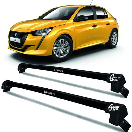 Imagem de Rack Teto Aluminio Prime Peugeot 208 20/ 25 PRETO PR157