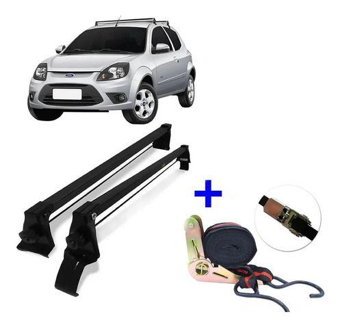 Imagem de Rack Teto Bagageiro Aço Ford Ka 2008 A 2013 + Cinta Catraca