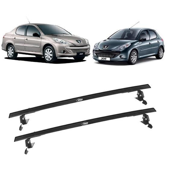 Imagem de Rack Teto Bagageiro Aluminio Peugeot 206 4Pts Passion 207