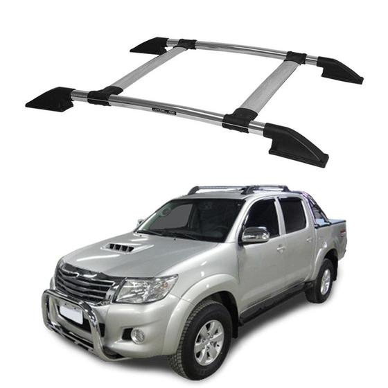 Imagem de Rack Teto Bagageiro Hilux 2012 2013 2014 2015 Cromado