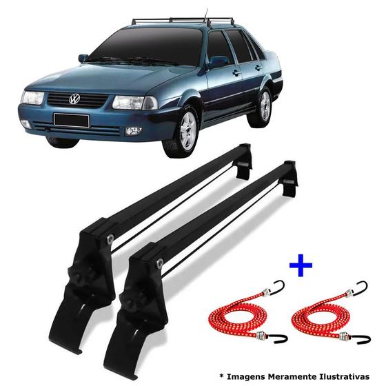 Imagem de Rack Teto Bagageiro Vw Santana 98 A 2006 + 2 Elástico Carga