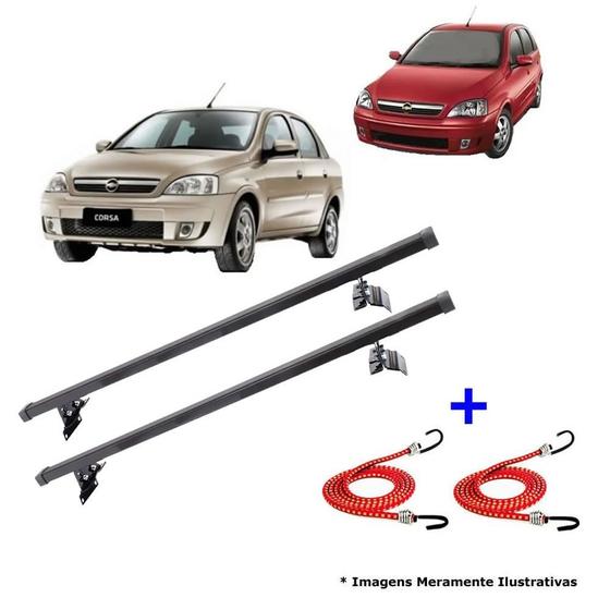Rack Teto Corsa Premium Joy Maxx Sedan e Hatch + 2 Elásticos - Rack de ...