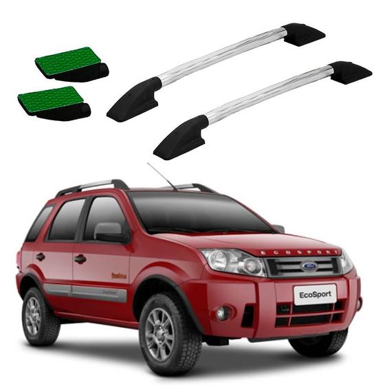 Imagem de Rack Teto Longarina Ecosport 2010 2011 2012 Alumínio Colado