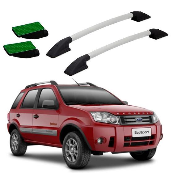 Imagem de Rack Teto Longarina Ecosport 2010 2011 2012 Prata Colado