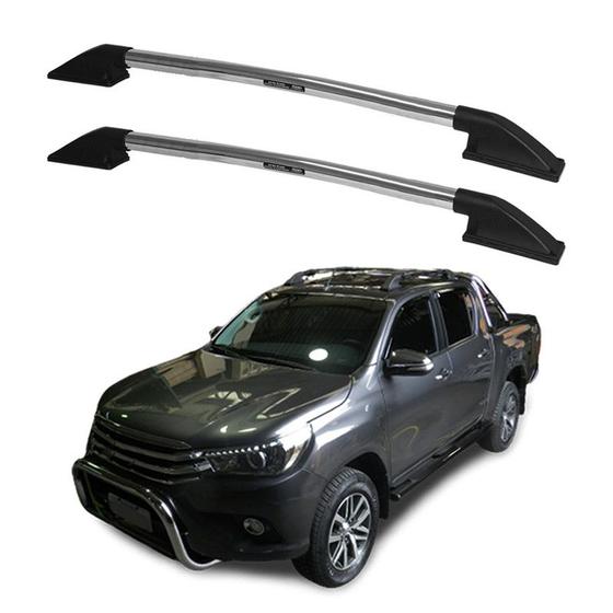 Imagem de Rack Teto Longarina Hilux 2016 2017 2018 2019 2020 Alumínio