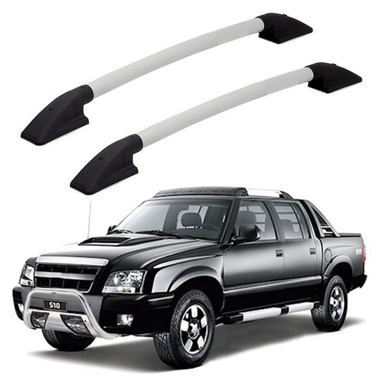 Prata Rack Rack Teto Longarina S10 1999 2000 2001 2002 Prata Parafu. CD - Solar ...