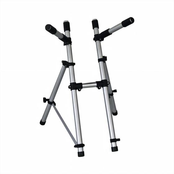 Imagem de Rack Titanium cor Prata TM110 Suporte Para Teclado Profissional Até 7 Oitavas Com Ajuste de Posição