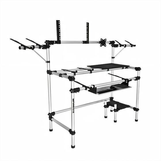 Imagem de Rack Titanium Para Studio RS150 Profissional Djs Ideal Para Mixer, Controladoras e Monitor de Áudio
