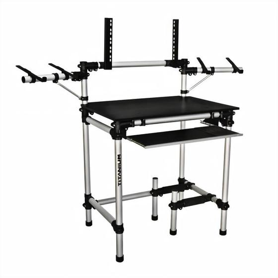 Titanium Audio Rack Rack Titanium Profissional RS80Full O Suporte Studio Ideal Para ...