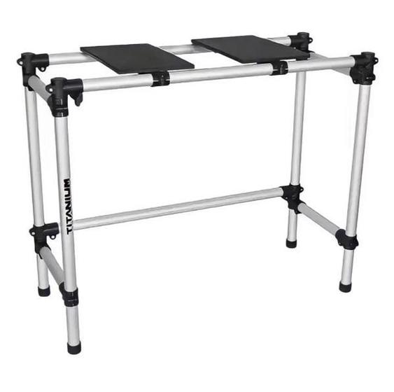 Imagem de Rack Titanium RDJ Case Basic para Equipamentos para DJs no Case. Suporte de Apoio de Case para Controladora ou Kit CDJ e Mixer