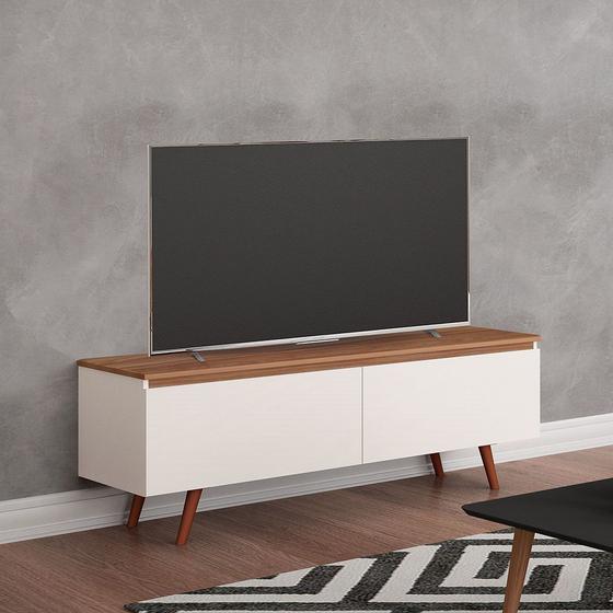 Rack Tuboarte Ruth p/ TV's de até 55" com Pés em estilo Retrô Menor preço em Rack Tuboarte Ruth p/ TV's de até 55" com Pés em estilo Retrô