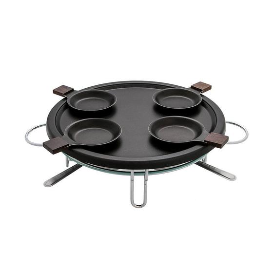 Imagem de Raclete Grill 9 peças 37cm Racleteira Preta - Forma Inox