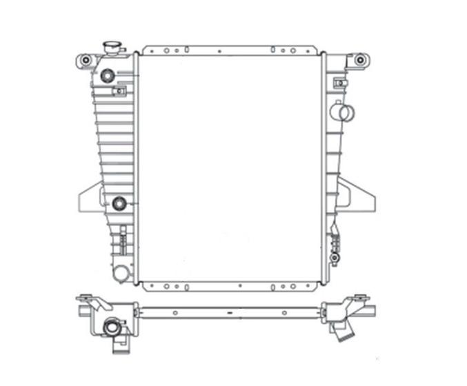 Imagem de Radiador ford explorer ranger manual automatico 1995 a 1997 