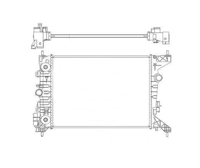 Imagem de Radiador gm chevrolet cobalt onix prisma spin 2016 a 2022 