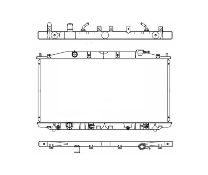 Imagem de Radiador honda accord 2.0 automatico com ar 2008 2009 2010 