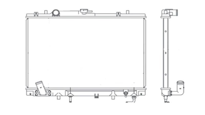 Imagem de Radiador mitsubishi pajero sport com ar 1998 a 2003 reach