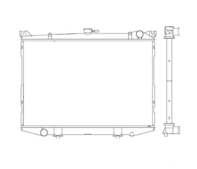 Imagem de Radiador nissan pathfinder com e sem ar 1996 a 2004 notus 
