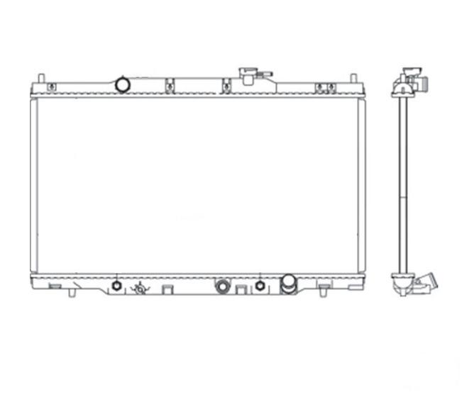 Imagem de Radiador para cr-v 2.0 2.4 com e s ar 2000 a 2007