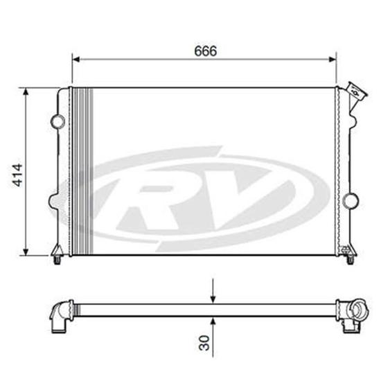 Imagem de Radiador S10 1995 a 2000 Visconde 12561