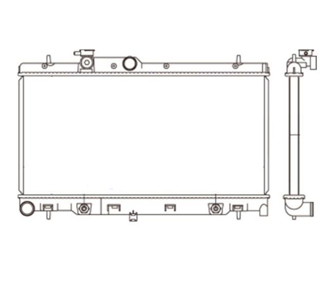 Imagem de Radiador subaru legacy outback 2.5 h4 2000 2001 a 2004 notus 