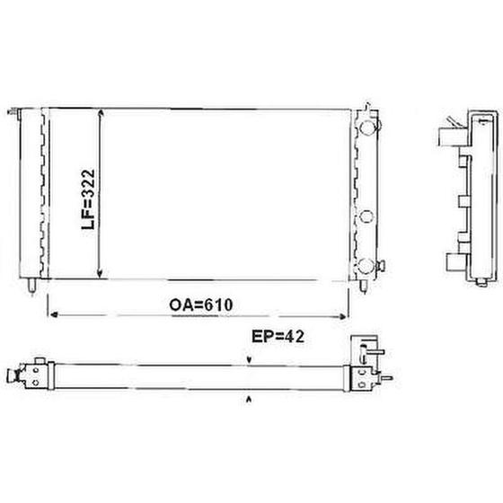 Imagem de Radiador Uno 1994 a 1996 Valeo TA684001R