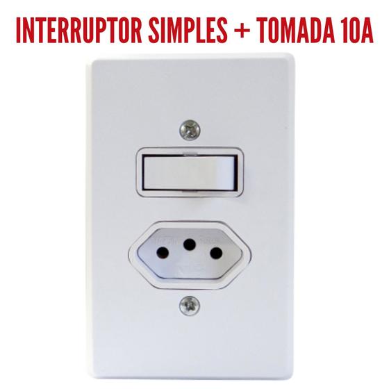 Imagem de Radial Linha Gelo Tomada ou Interruptor 4x2 10A/20A Apagador