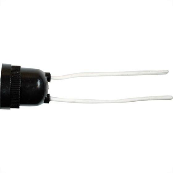 Imagem de Radial Soquete C/Rabicho  Preto - Kit C/10 Pc