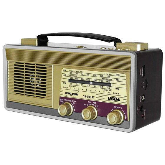 Rádio am fm compacto modelo antigo retrô bivolt 110/220v SONG STAR Rádio Portátil Magazine