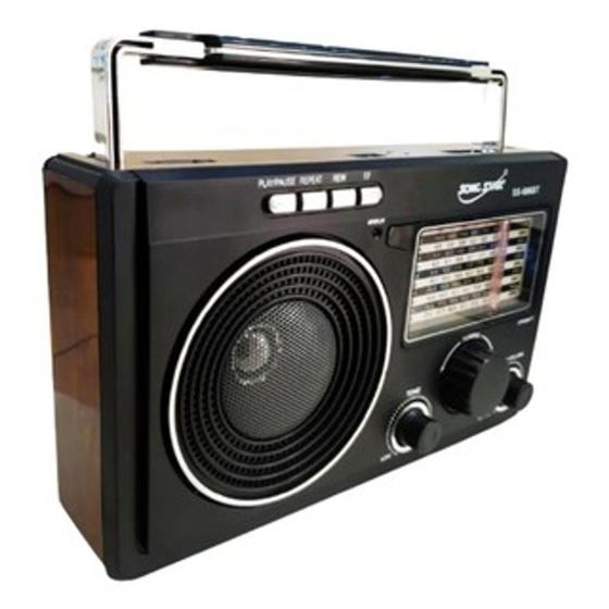 Rádio AM/FM/SW1-9 Com 11 Bandas Entrada Pendrive Cartão de Memória PGX-609 - KTS Menor preço em Rádio AM/FM/SW1-9 Com 11 Bandas Entrada Pendrive Cartão de Memória PGX-609 - KTS