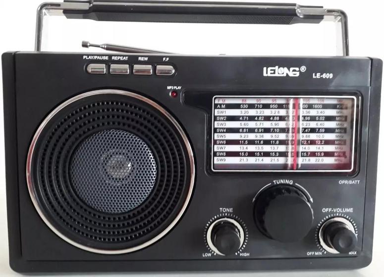 Imagem de Rádio Am Fm Sw19 Bateria Pilhas Energia entrada Fone Ouvido